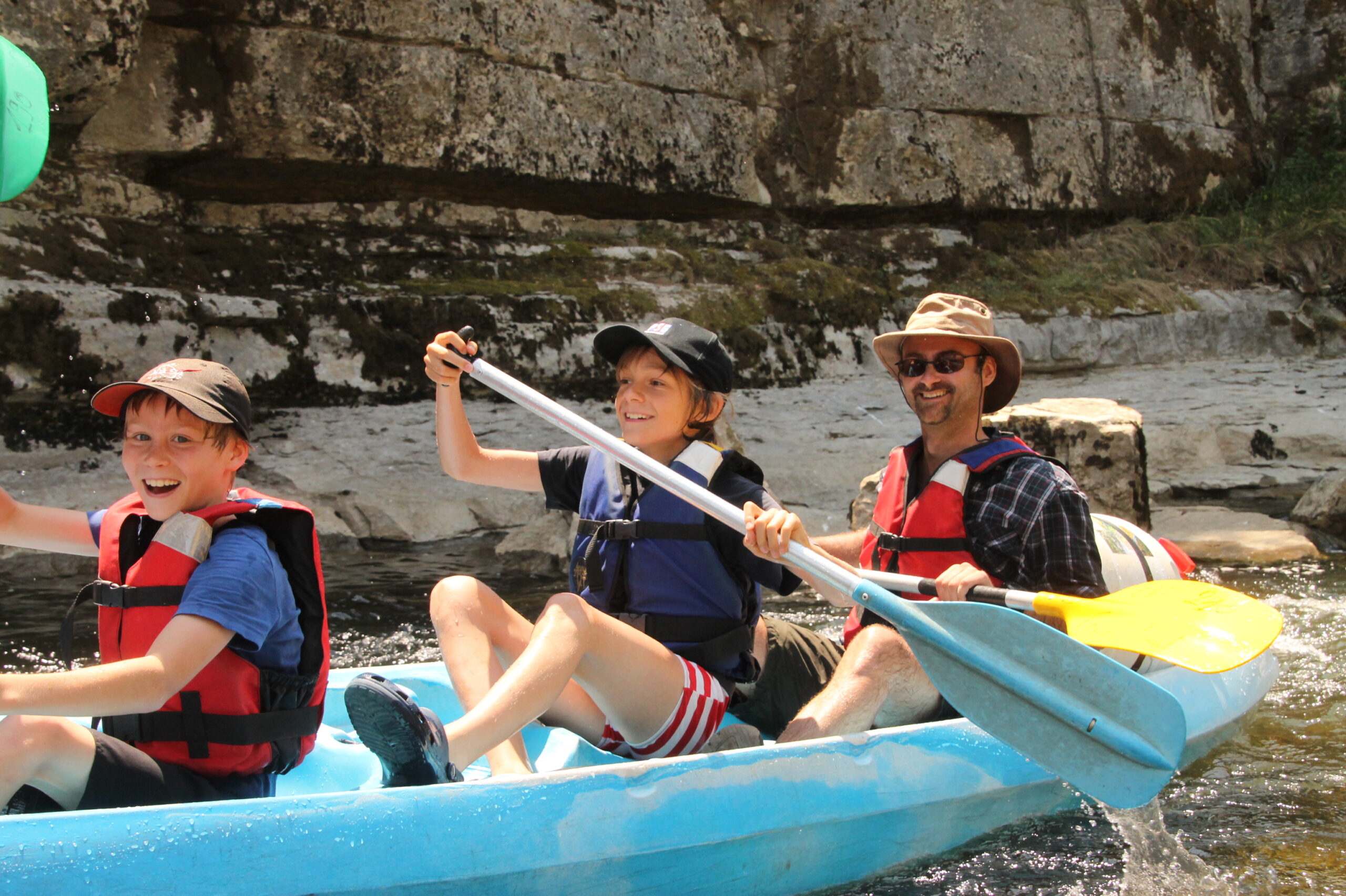Canoë Chassezac famille