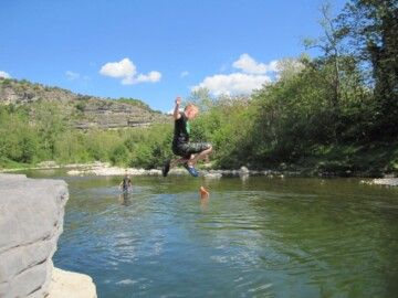 Camping Arleblanc  : mit direktem Zugang zum Fluss