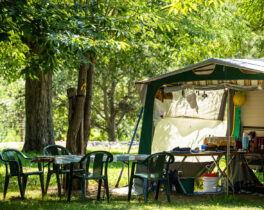 The campsite pitches
