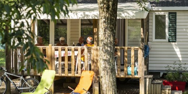 Camping Domaine Arleblanc – Rosières, le 3 juillet 2022. Mobil-home Classique 3 chambres